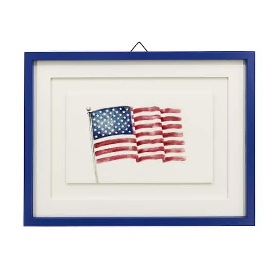 Flag with Blue Frame Wall D&#xE9;cor by Celebrate It&#x2122;